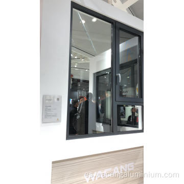 Ventana de giro de perfil de aluminio de vidrio doble